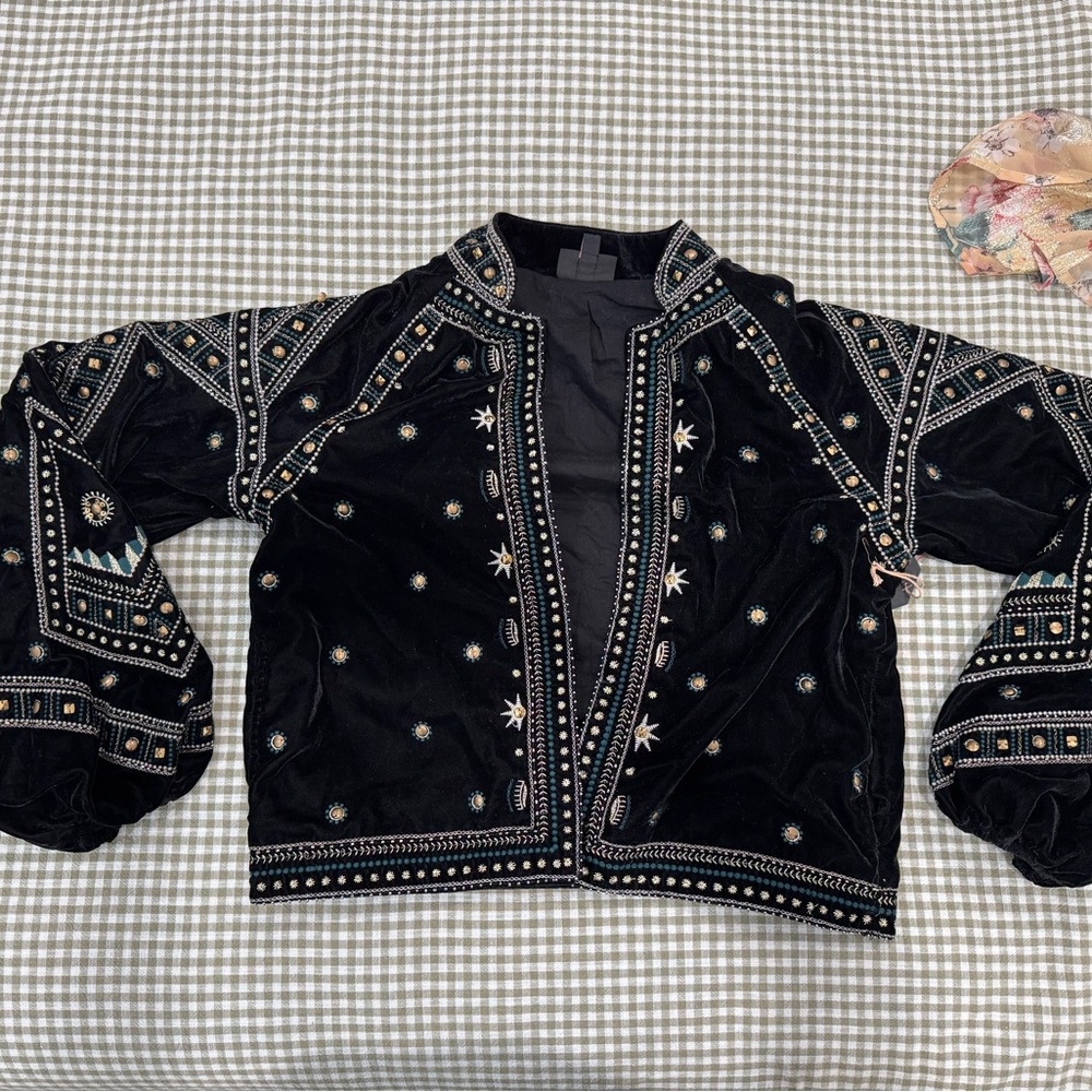 Velvet Embroidered Jacket